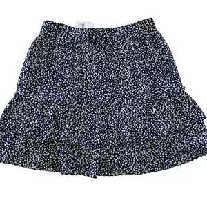 Falda J.Crew Talla S Azul Floral Mini Volantes En Niveles Boho Cottagecore Nueva con Etiquetas $80 Prarie - Imagen 1 de 17