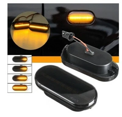 Clignotants dynamique LED Orange pour Seat Ibiza 6L Leon 1 Cordoba Toledo - Photo 1/4