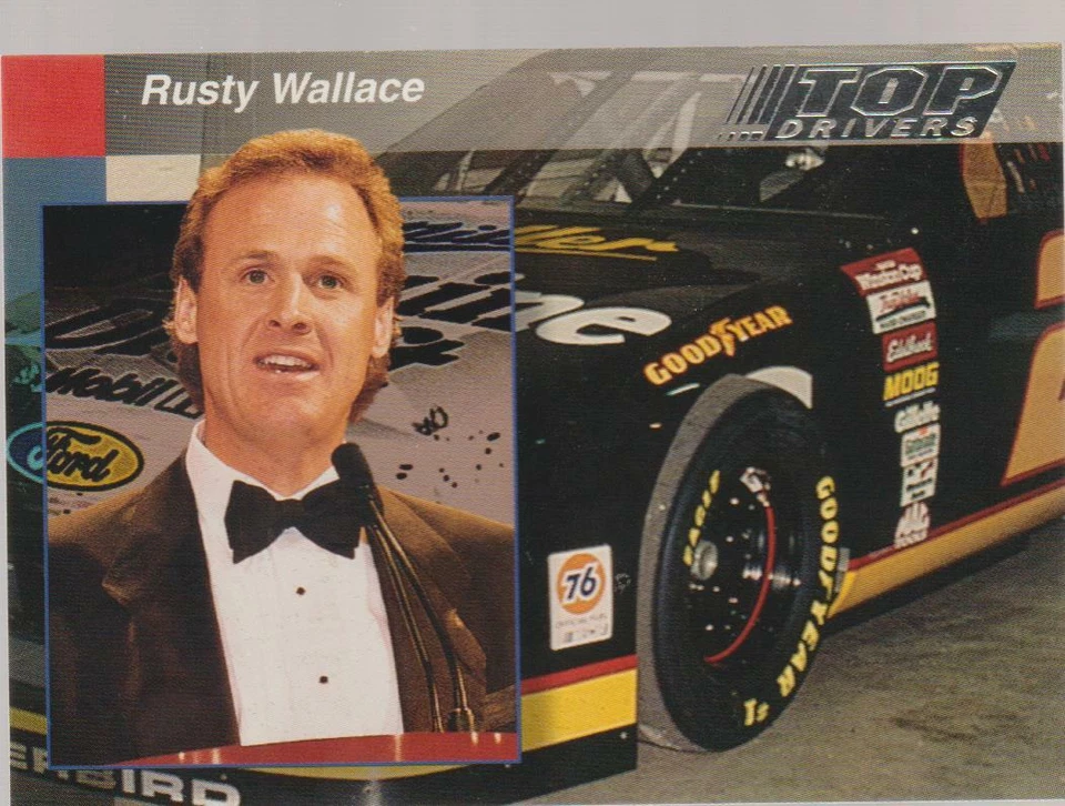 1994 Pro Set Power Preview #8 Rusty Wallace card, NASCAR HOF - Image 1 of 1