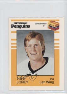 1987-88 Kodak Pittsburgh Penguins Troy Loney #24