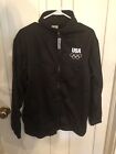 United States Olympic Committee Black Jacket Large 