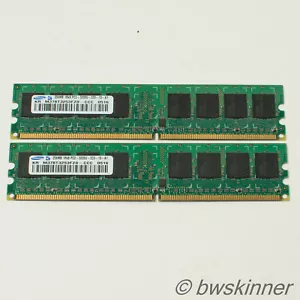 2x 256MB 1Rx8 PC2-3200U-333 Samsung RAM Modules. M378T3253FZ0. 512MB. - Picture 1 of 2