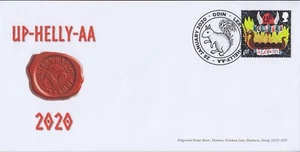 2020 Up Helly Aa Cover - Curious Customs 1st Class, with special hand-stamp - Bild 1 von 1