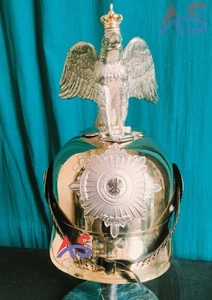 Reichsadler Offiziersqualität Helm tragbar deutsche Pickelhaube Kupferhelm - Bild 1 von 7