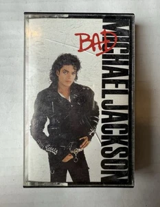 Vintage 1987 Michael Jackson Bad Cassette Tape MJJ Epic Records Pop Music Tape - Picture 1 of 6