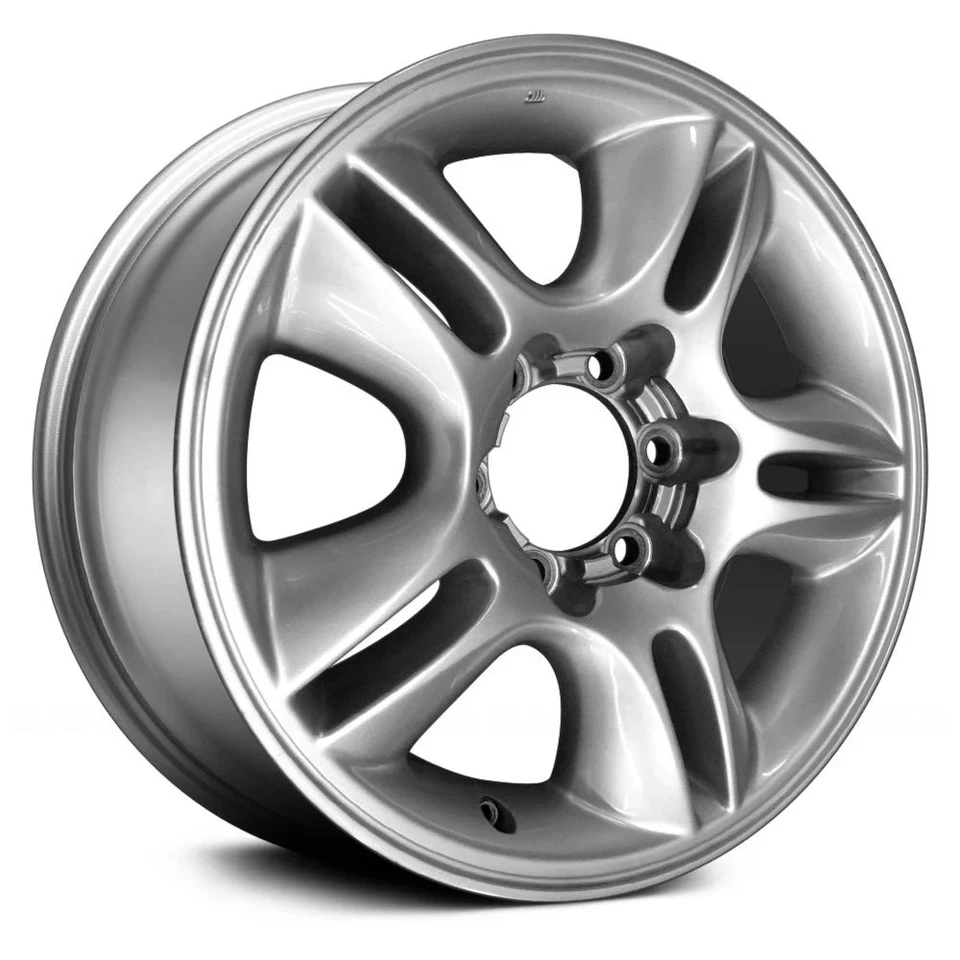 For Lexus GX470 03-09 Alloy Factory Wheel Double 5-Spoke Hyper Silver 17x7.5 - Image 1 of 1