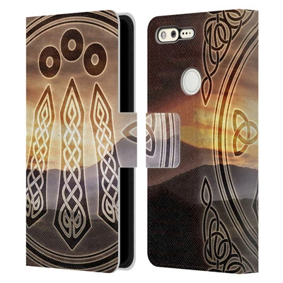 OFFICIAL BRIGID ASHWOOD CELTIC WISDOM 3 LEATHER BOOK CASE FOR GOOGLE PHONES - Image 1 of 4