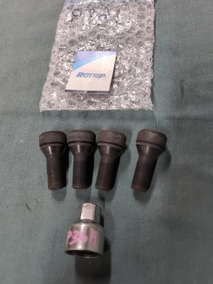 Juego completo de pernos/tuercas de rueda de bloqueo MINI con llave para F56 F55 F54 F57 (P369) Foto 1 de 4