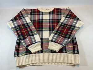 Tommy Hilfiger Pullover Herren Medium Baumwolle Color Block kariert Cosby Vintage - Bild 1 von 8