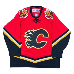 Calgary Flames Vintage CCM NHL Hockey Jersey Size XL - Picture 1 of 7