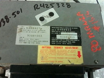 Equipo de audio radio estéreo Am-fm compatible con camioneta Chevrolet 10 78-83 52224 Foto 1 de 3