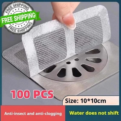 Colador de fregadero de cocina y baño de 100 piezas filtro de drenaje de acero inoxidable Foto 1 de 4