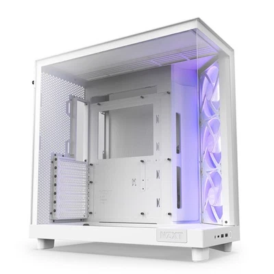NZXT H6 Flow RGB Midi-Tower-Gehäuse weiß - Bild 1 von 4