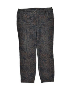 ROBERTO CAVALLI Womens Casual Trousers IT 44 Medium W34 L27 Navy Blue BB04 - Picture 1 of 3