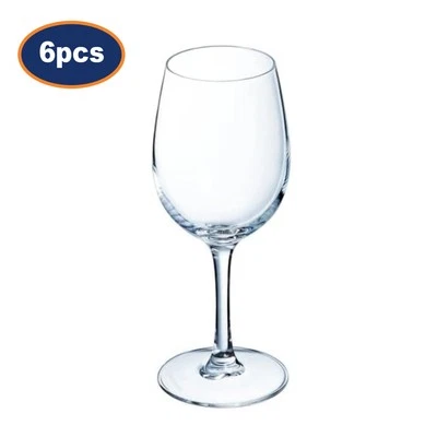 CHEF & SOMMELIER Juego de copas de vino con forma de tulipán brillante transparente redondo reciclable apto para lavavajillas 6 piezas