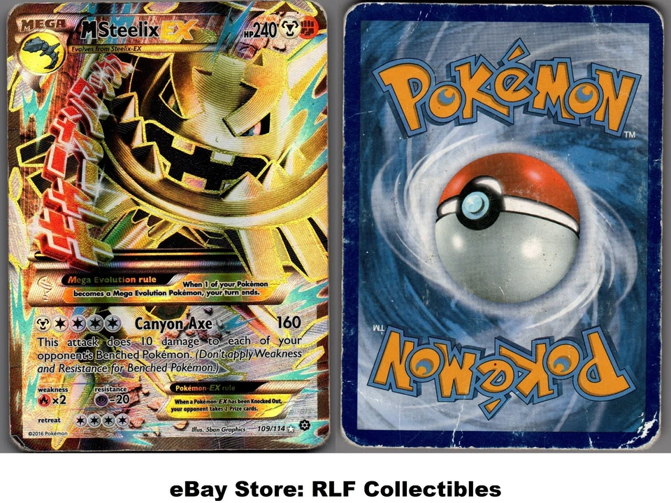 2016 Pokemon, XY Steam Siege, #108/114 Steelix EX, Full Art Ultra Rare - Image 1 of 1