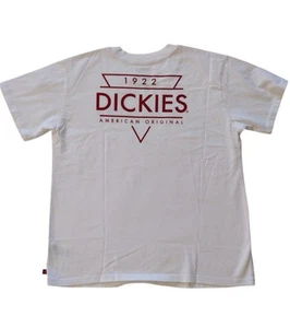 DICKIES American Originald T Shirt Man's L White Cotton Short Sleeve Juniors  - Picture 1 of 8