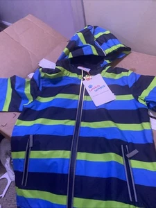 REI Co-op Rainwall Full Zip Jacket In Teal Sky/Mineral Water Kids Size XS (6-7) - Picture 1 of 1