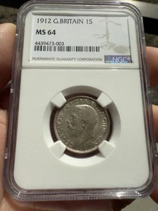 1912 Great Britain Shillings NGC MS64 Scarce High Grade - Picture 1 of 6