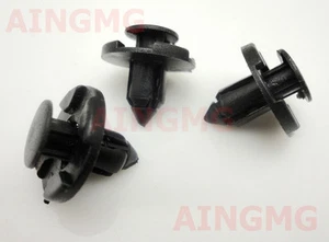 30 Pcs Plastic Rivet Fastener Bumper Mud Flaps Push clips Fit Nissan 01553-09321 - Picture 1 of 2
