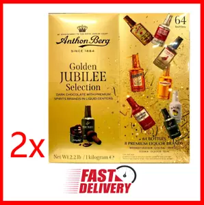 2-PACK Anthon Berg Dark Chocolate Liqueur Liquor 2.2 Lbs 64 Bottles New Sealed - Picture 1 of 3