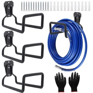 4 Pack Garden Hose Holder Hose Reel Heavy Duty Hose Hanger Wall Mounted Water... - Picture 1 of 6