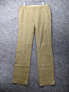 J Crew Ludlow Pant Womens Size 2 Beige Low Rise Straight Leg Minimalist 30 x 33 - Picture 1 of 13