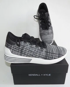 Kendall + Kylie Women’s Fashion Sneakers, Black-White Size 8 M - Picture 1 of 11