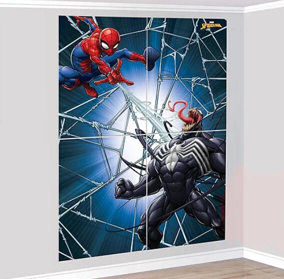 SPIDERMAN WEBBED WONDER Scene Setter BIRTHDAY party BACKDROP Marvel superhero - Image 1 of 1