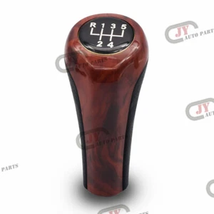 Perilla de cambio de marchas manual de grano de madera burl de 5 velocidades para BMW X1 X3 X4 X5 X6 Z4 Z5 M3 - Imagen 1 de 9