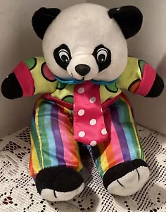 PLAY BY PLAY 1995 Vintage 8” Panda Jester Clown Costume Vestito Peluche - Foto 1 di 7