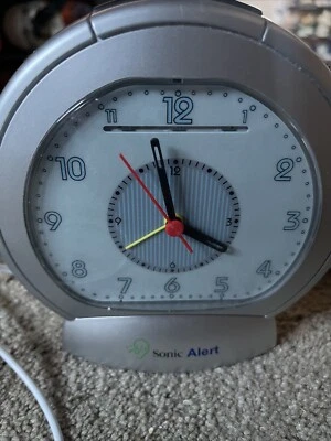 Sonic Alert SBA475SS Sonic Boom Alarm Clock Extra Loud, Vibrating Bed Shaker - Image 1 of 4