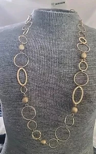 Retro Vintage New Directions Necklace Large Loops New With Tags - Picture 1 of 8