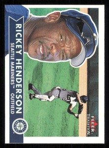 2001 Fleer Tradition #201 Rickey Henderson Baseball Card - - Near Mint or Better