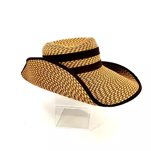 OBAGI Medical Ladies' Wide Sunhat Tan and Brown Trim - Picture 1 of 6