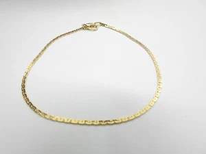 Goldfarbene Metallkette 9,5 Zoll Fußkettchen Vintage - Bild 1 von 3