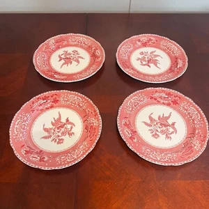 Vtg Spode Camilla Copeland pink Transferware Dinner Plates Set Of 4 10" 1/4 - Picture 1 of 8
