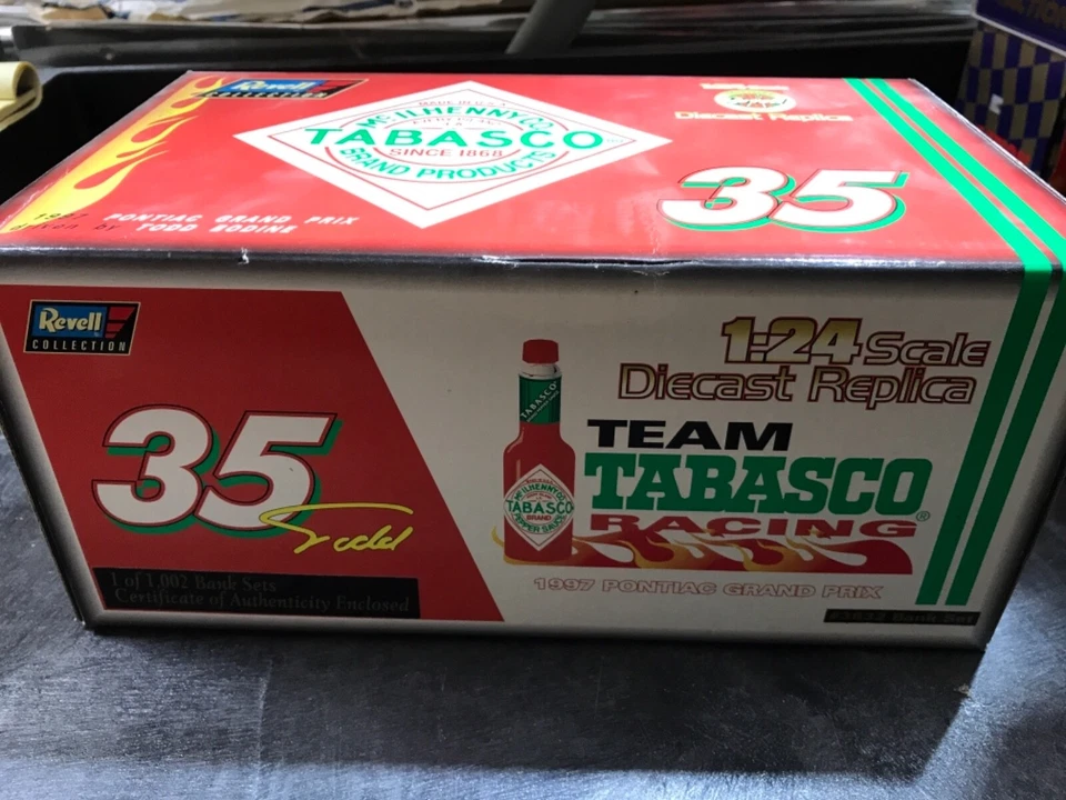 1997 Revell Nascar Todd Bodine #35 Team Tabasco Fiasco Sauce 1:24 Diecast Car - Image 1 of 1