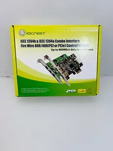 SYBA SY-PEX30016 3 Port IEEE 1394 Firewire 2x 1394B & 1x 1394A PCIe 1.1 x1 Card - Picture 1 of 3