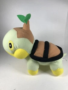 Pokémon Plush Turtwig 11” 2009 Toy Factory Green Yellow Brown Stuffed Animal  - Picture 1 of 12
