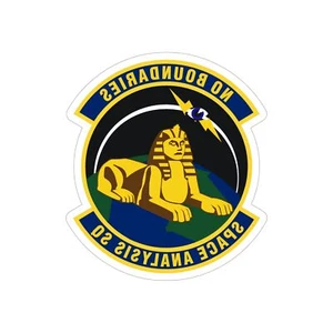 Space Analysis Squadron (U.S. Air Force) REVERSE PRINT Transparent STICKER - Picture 1 of 16
