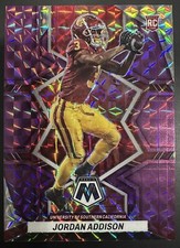 2023 Mosaic Draft Picks Jordan Addison Purple Mosaic /49 #14RC Rookie Card