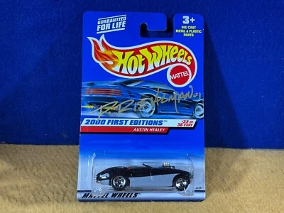 I10-40 HOT WHEELS FIRST EDITIONS - AUSTIN HEALEY - AUTOGRAPHED PHIL RIELMAN 2000 - Image 1 of 4