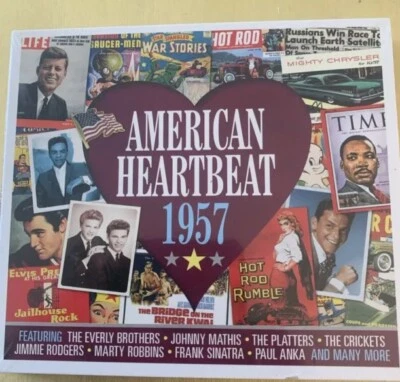 Elvis Sinatra Everly Brothers Chuck Berry 2 CD American Heartbeat 1957 Buddy  - Image 1 of 3