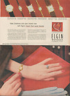 1953 Elgin Watches Take Christmas Into Hands Haert That Never Breaks Print Ad