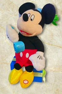 Gemmy Disney Birthday Mickey Mouse Plush Sitting on Gift Box~Brand New Batteries - Picture 1 of 3