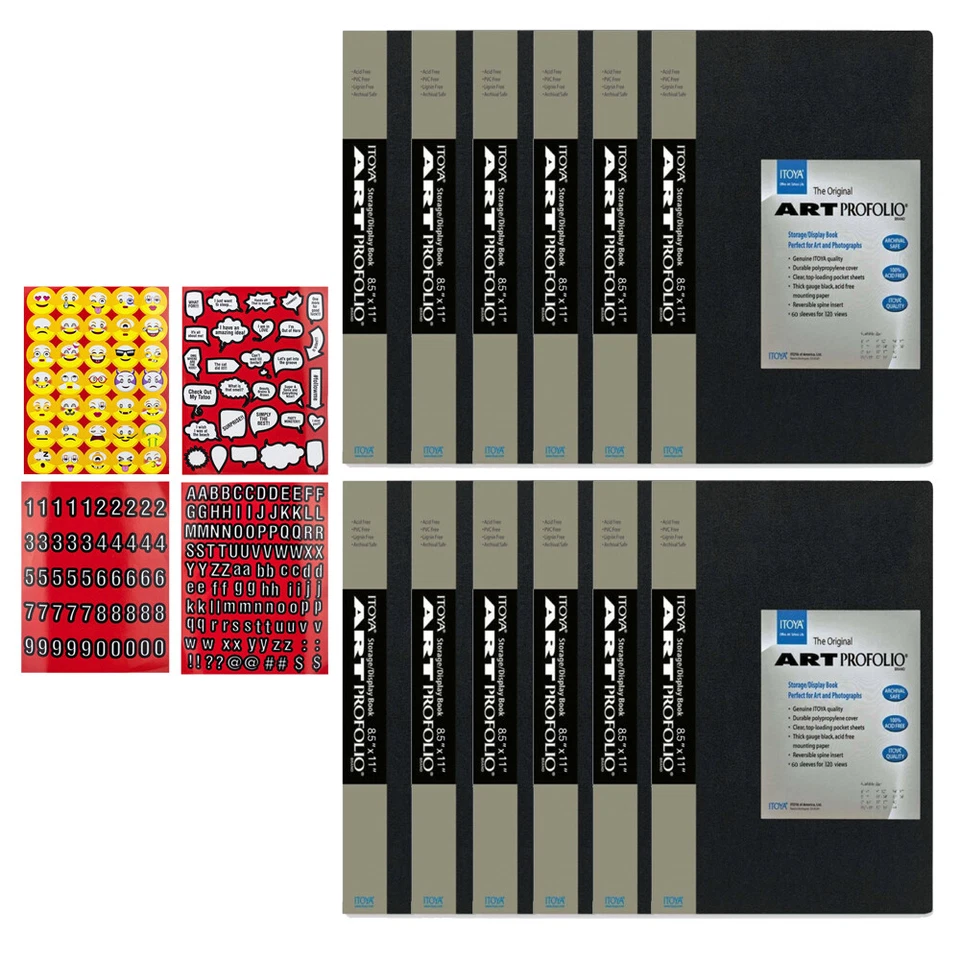 ITOYA Archival Art Profolio Presentation Book 8.5 X 11 Inches Pocket 120 Page