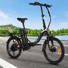 500W 48V Electric Bike 20in E-Folding Bike 7Speed Adults Commuting Bicycle 20mph