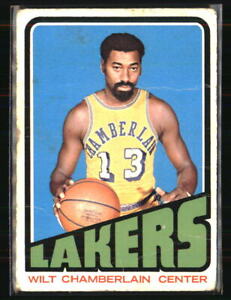 Wilt Chamberlain 1972 Topps Basketball Los Angeles Lakers Card #1