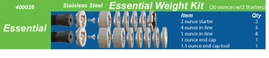 KIT DE PESO ESENCIAL CAMBIO RÁPIDO Hamskea 26 onzas acero inoxidable - Imagen 1 de 1
